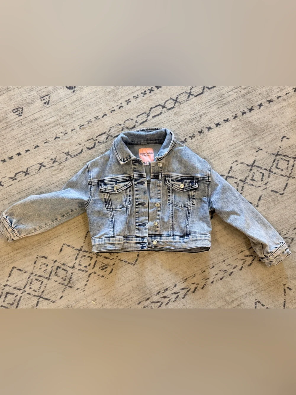 Juicy Couture Light Blue Denim Jean Jacket for Kids NEW